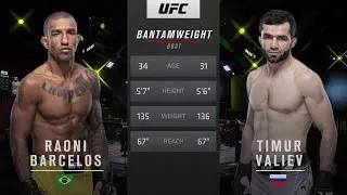 UFC Vegas 30 Тимур ВАЛИЕВ – Раони БАРСЕЛОС Обзор на Бой ВАЛИЕВ - БАРСЕЛОС Barcelos - Valiev ЮФС