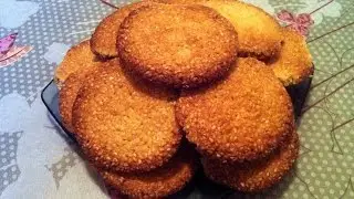Кунжутное Печенье / Sesame Cookies / Очень Простой Рецепт Печенья (Быстро и Вкусно)