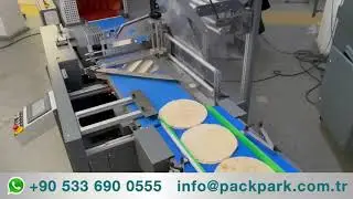 Pizza Paketleme, Tam Otomatik Sürekli Kesim Shrink Ambalaj Makinesi