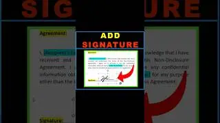 How to Add Signature in Word