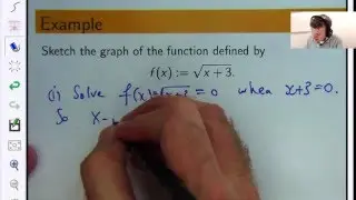 How to graph a function. An Example:  Dr Chris Tisdell Live Stream