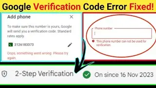 How To Fix Oops Something Went Wrong Please Try Again | 2 Step Verification Issue Solved