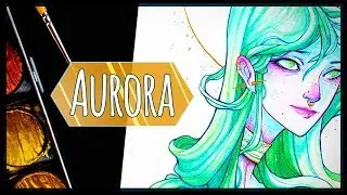 Trying out Ecoline Liquid Watercolors • AURORA