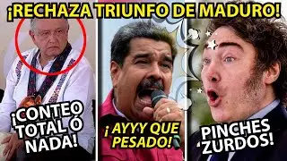 ¡CAOS EN ELECCIONES DE VENEZUELA! AMLO RECHAZA RECONOCER VICTORIA.