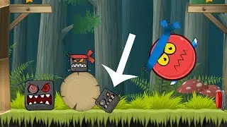 ROCK BOSS in RED BALL 4 DEEP FOREST ALL LEVELS RED BOSS BALL SUPER FIGHT