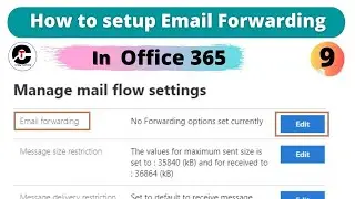 How to enable email forwarding in Office 365 admin center and exchange admin center | Hindi |