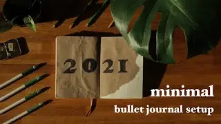 2021 Minimal Bullet Journal Setup 🌹| PLAN WITH ME | Vivian