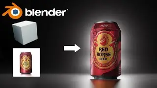 Transform Beer Can IMAGE into 3D | Blender Tutorial