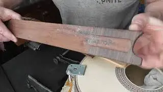 Подгонка накладки на гриф под приклеивание на ЭДП(видео №1016).