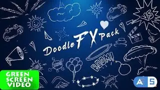 DOODLE FX PACK GREEN SCREEN VIDEO | Part 1 | VFX CREATOR STUDIO