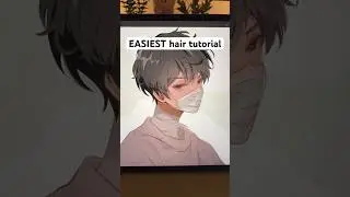 EASIEST way to draw HAIR 