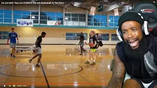 TJASS HALF COURT GAME WINNER! He Got Mad Then Got DUNKED ON! 5v5 Basketball At The Gym!