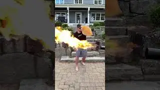 (not) A Flamethrower + Pizza 😈 #pizzakitchen #pizzacooking #cooking #food #foodie #cookingvideo