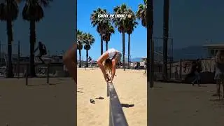 Gymnastics FUN in Santa Monica ! 🇺🇸 #shorts #gymnastics #flexibility