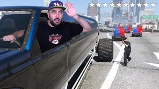 DEV MONSTER ARABASINI KAÇIRDIM POLISLER PEŞIMDE - GTA 5 MODS