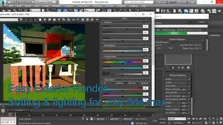 Exterior Rendering tutorial for vray 3ds max (material, lighting and Vray setting)