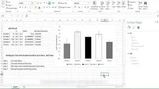 Plotting qPCR data graph with Standard Deviation (Error Bars) - Publishing Quality Chart in Excel