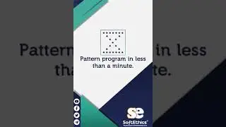 Sand Hourglass pattern | Learn and code square pattern in less than a minute 