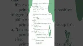 PYTHON PROGRAM TO PRINT FIBONACCI SERIES #python #pythonprogramming #interview