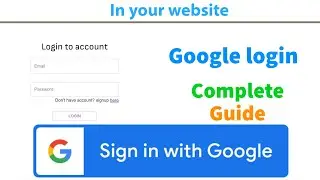 Google Login Integration with React and npm || How to add Google login button in website || 