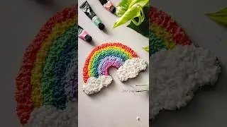 Pastel rainbow texture art 🌈🧻 