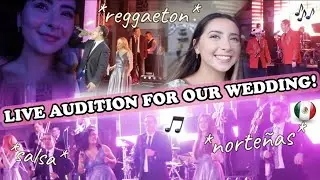 PICKING OUT THE LIVE MUSIC FOR OUR WEDDING! *reggaeton, salsa, norteñas, and more!*