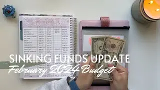 February 2024 Sinking Funds Update| Sinking Funds Counting | Feb 2024 Budget | Maria's Budgeting