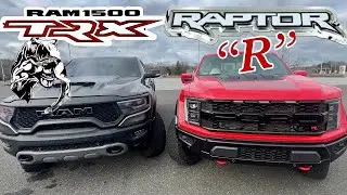 TRUCK-MAGEDDON! 702hp Ram TRX Vs 700hp 2023 Raptor “R” Drag Race!