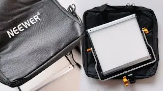 Neewer NL480 / Neewer NL660 - распаковка и обзор LED видеосвета со шторками, света для видео!