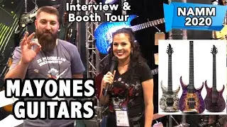 Mayones KILLER Guitars & Bass Guitars Booth tour & interview NAMM 2020