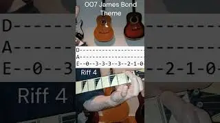 007 James Bond Guitar Lesson With Tabs #guitarlessons #guitar #youtubeshorts #007 #JamesBond
