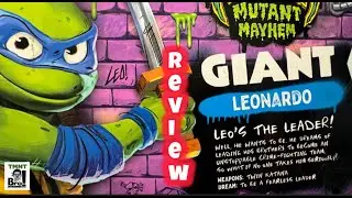 Leader Leonardo! Teenage Mutant Ninja Turtles Mutant Mayhem Giant 12 inch Leonardo 4K video review
