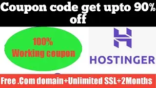 Hostinger coupon Code | Get upto 90% off #couponcode #hostinger #hosting