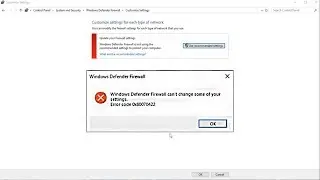 Fixed Windows Firewall Error 0x80070422
