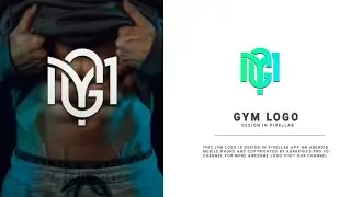 How to create a professional gym logo on android phone in pixellab app for free|| logo kisay banaye