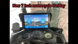 7-Inch Motorcycle Touchscreen | Android Auto/CarPlay | 1080p Front & Rear Cameras  MT7001