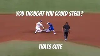 THROWING RUNNERS OUT IS AN ART