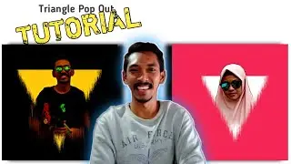 CARA EDIT FOTO TRIANGLE POP OUT EFFECT | PicsArt