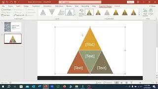 How to insert pyramid smart graphics art in Microsoft Powerpoint