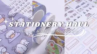 HUGE STATIONERY UNBOXING! 150$ Hubman & Chubgirl Haul