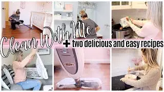 CLEAN WITH ME 2020 + 2 DELICIOUS & EASY DINNER RECIPES + COOK 