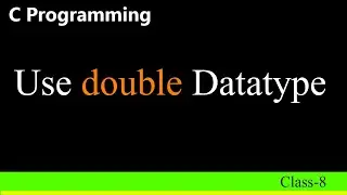Use of double in c programming
