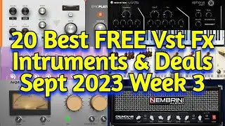 20 Best New FREE VST Plugins, Vst Instruments, Sample Packs & Plugin Deals - SEPTEMBER 2023 Week 3