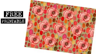 🦋🎁  Free Printable for Junk Journal, Card Making and Paper Craft