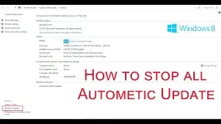 How to stop all autometic update in windows