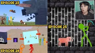 React Animation vs Minecraft In Real Time Season 3 (Beda Episode Tapi Terjadi Bersamaan) - PART 2
