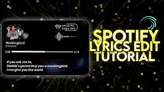 Trending Spotify Lyrics Edit Tutorial 