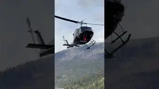 Bell 212 Helicopter Hovering - Great Huey Sound!