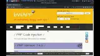 PHP Code Injection Low Security Level