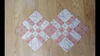 2. Лоскутный блок для будущего одеяла. Нарисовала картину.